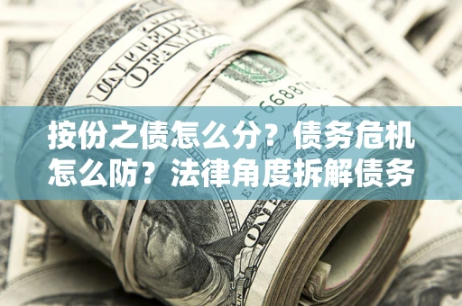 武汉按份之债怎么分？债务危机怎么防？法律角度拆解债务分配与风险自保指南