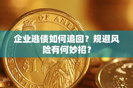 武汉企业逃债如何追回？规避风险有何妙招？