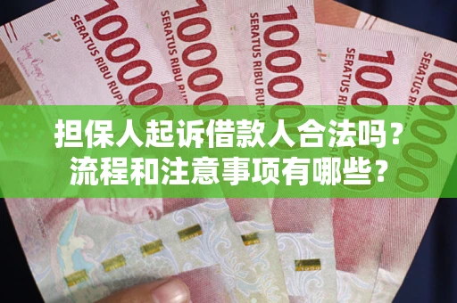 武汉担保人起诉借款人合法吗？流程和注意事项有哪些？