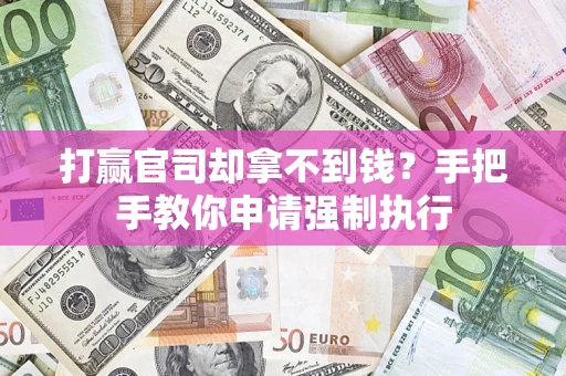 武汉打赢官司却拿不到钱？手把手教你申请强制执行
