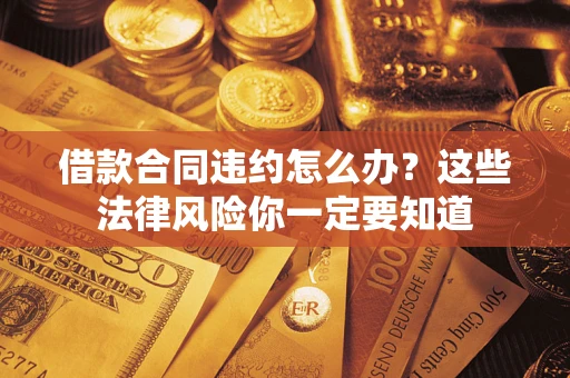武汉借款合同违约怎么办？这些法律风险你一定要知道