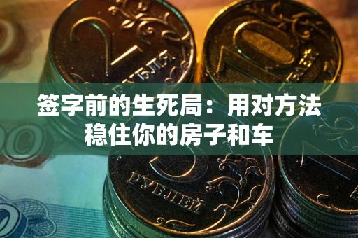 武汉签字前的生死局：用对方法稳住你的房子和车
