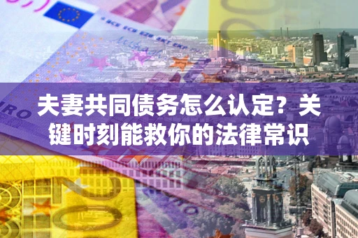 武汉夫妻共同债务怎么认定？关键时刻能救你的法律常识