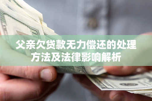 武汉父亲欠贷款无力偿还的处理方法及法律影响解析