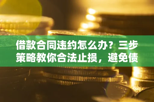 武汉借款合同违约怎么办？三步策略教你合法止损，避免债务危机升级