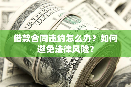 武汉借款合同违约怎么办？如何避免法律风险？
