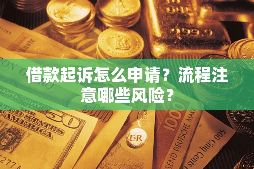 武汉借款起诉怎么申请？流程注意哪些风险？