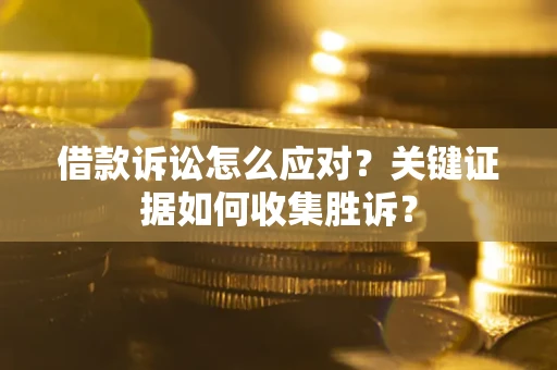 武汉借款诉讼怎么应对？关键证据如何收集胜诉？